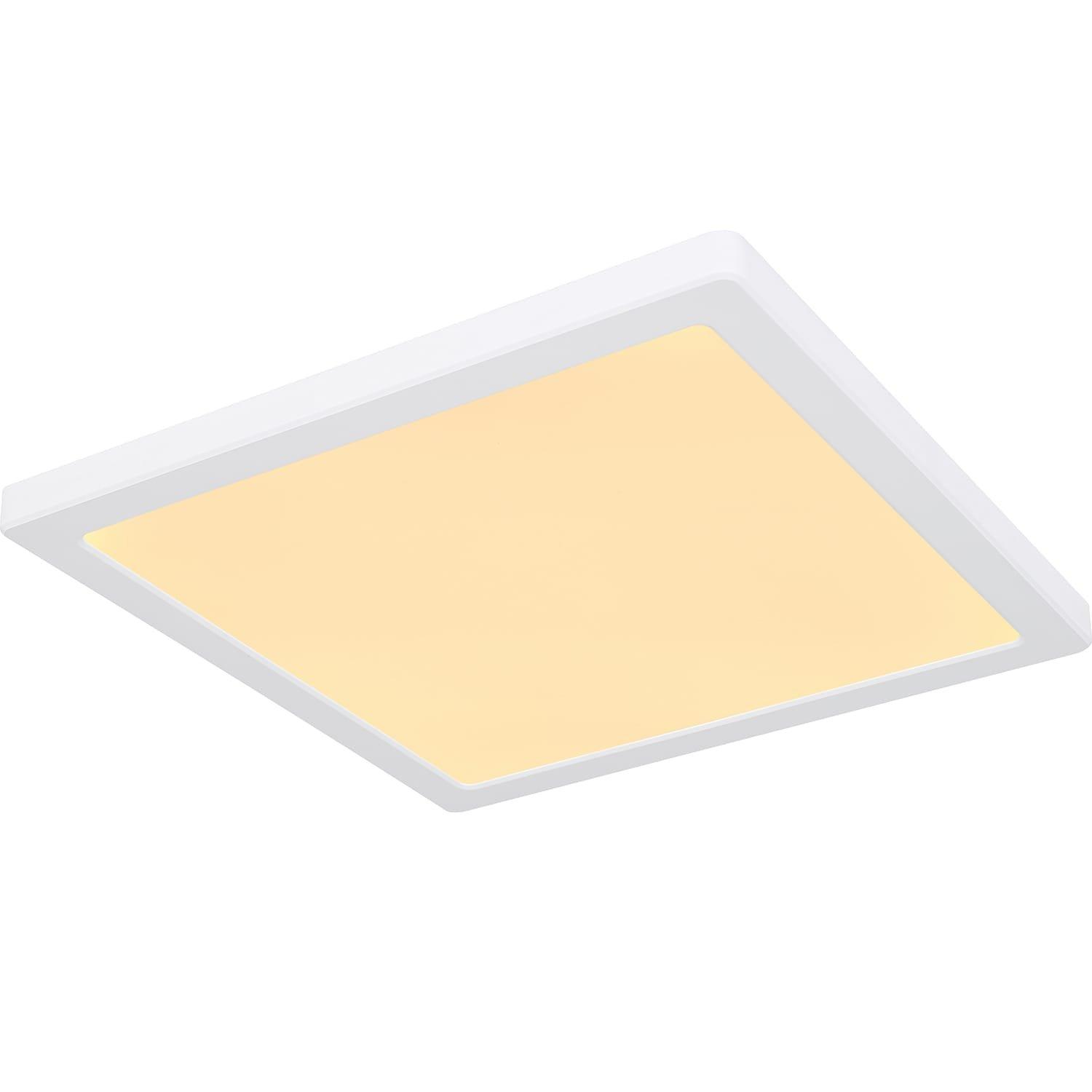 mutoni Plafonnier Lasse plastique blanc LED 29x29  