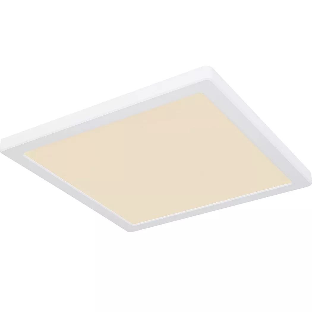 mutoni – Deckenleuchte Lasse Kunststoff weiss LED 29×29, One Size, Weiss