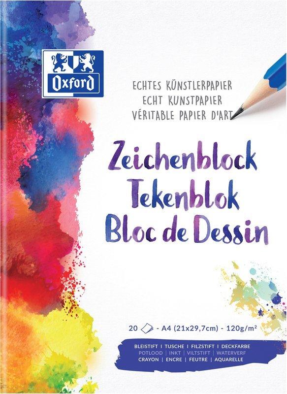 Oxford OXFORD Zeichenblock A4 100050321 blanko,90g 20 Blatt  