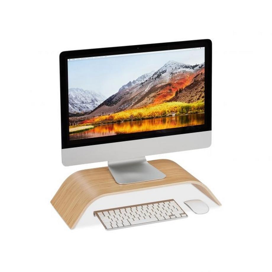 Monitorständer Bambus gebogen