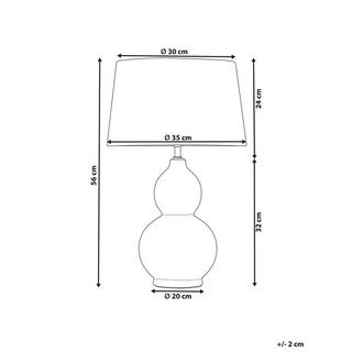 Beliani Lampada da tavolo en Ceramica Moderno YENISEI  