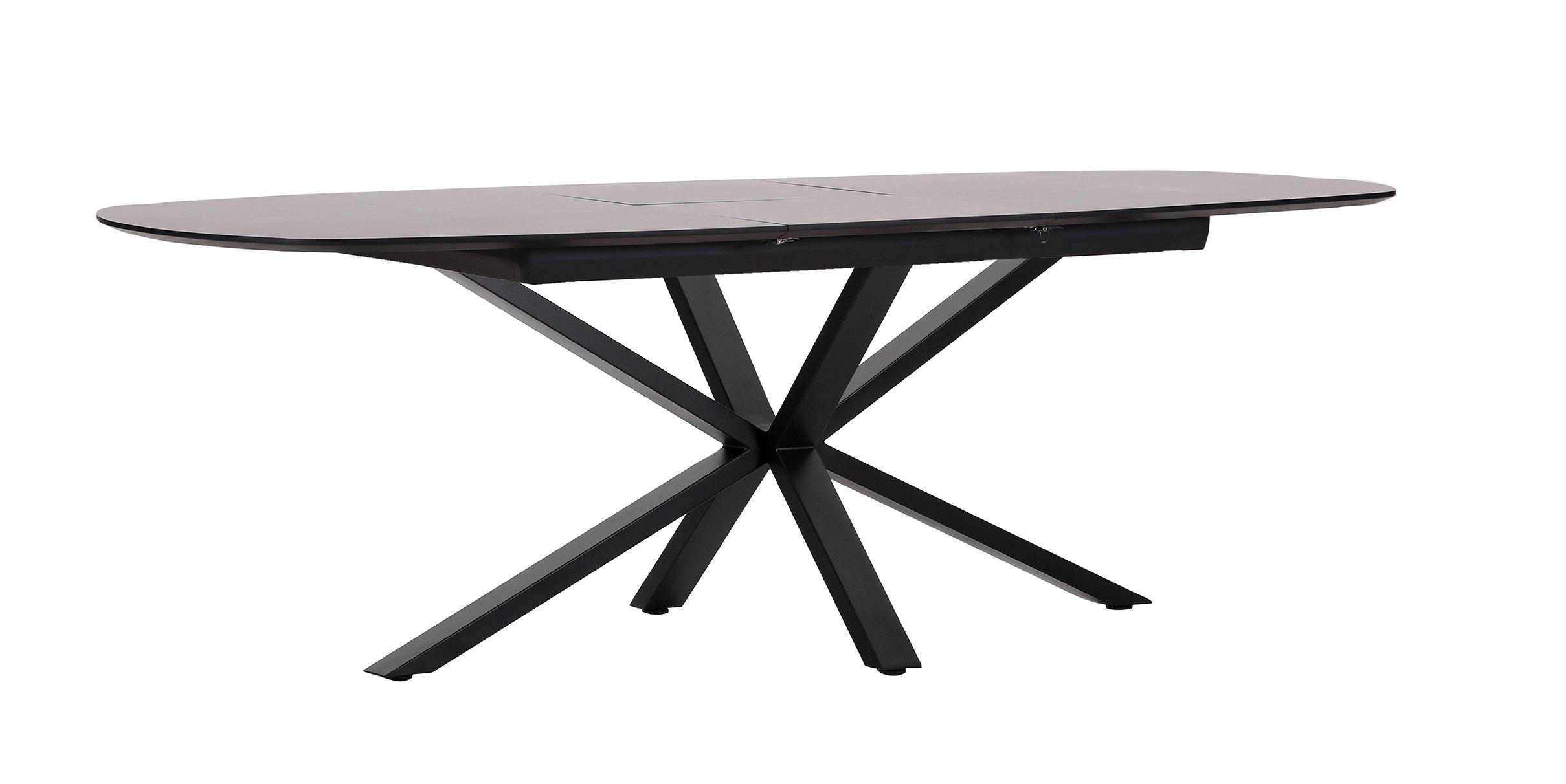 mutoni MyTable tavolo allungabile in marmo nero incrociato 180-230x100  