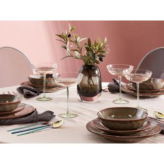 Beliani Martini Gläser im 4er Set aus Glas Retro DIOPSIDE  