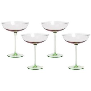 Beliani Verres à Martini en Verre Rétro DIOPSIDE  