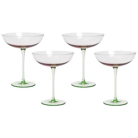 Beliani Martini Gläser aus Glas Retro DIOPSIDE  