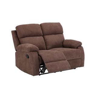 Vente-unique Relaxsofa 2-Sitzer - Stoff - Braun - TOLZANO  