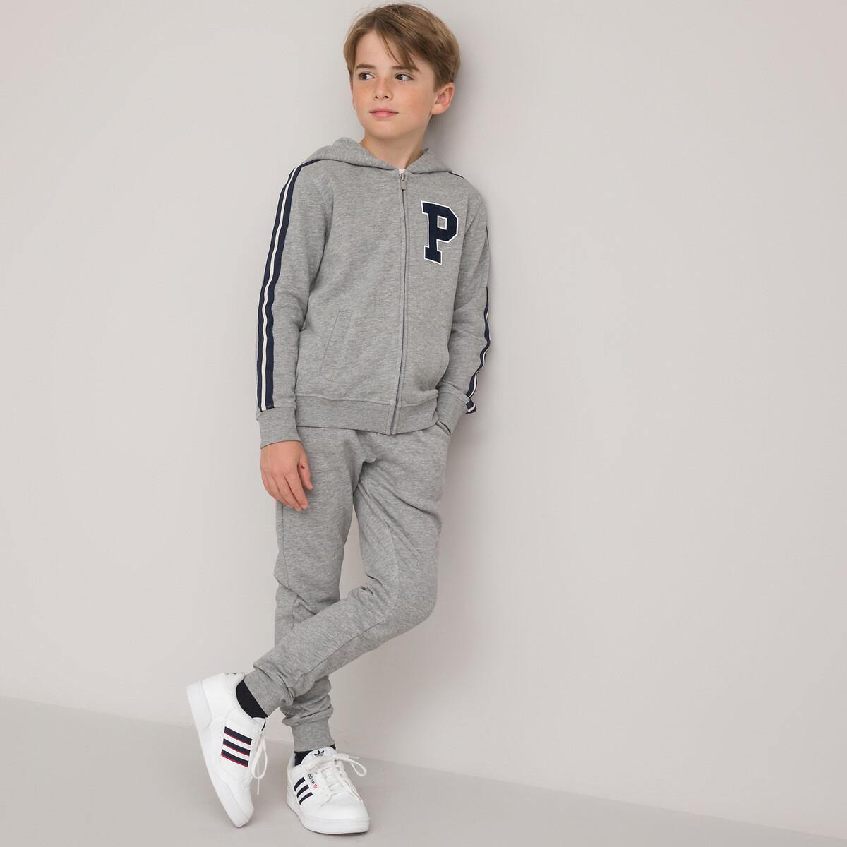 Image of Jogginganzug Mit Kapuzensweatshirt & Hose Unisex Grau 5-6A