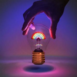 Suck UK Kabellose LED Glühbirne Regenbogen  