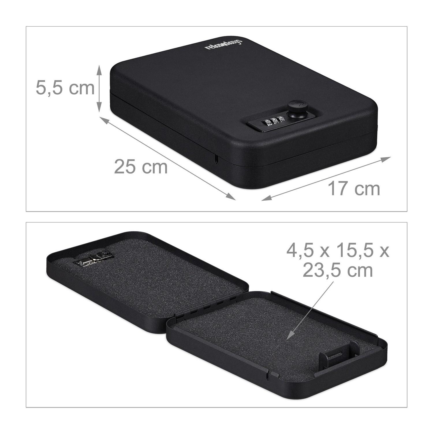 B2X Tragbare Sicherheitsbox mit Zahlenschloss  