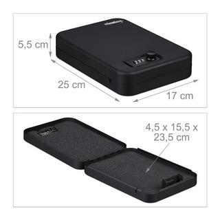 B2X Tragbare Sicherheitsbox mit Zahlenschloss  