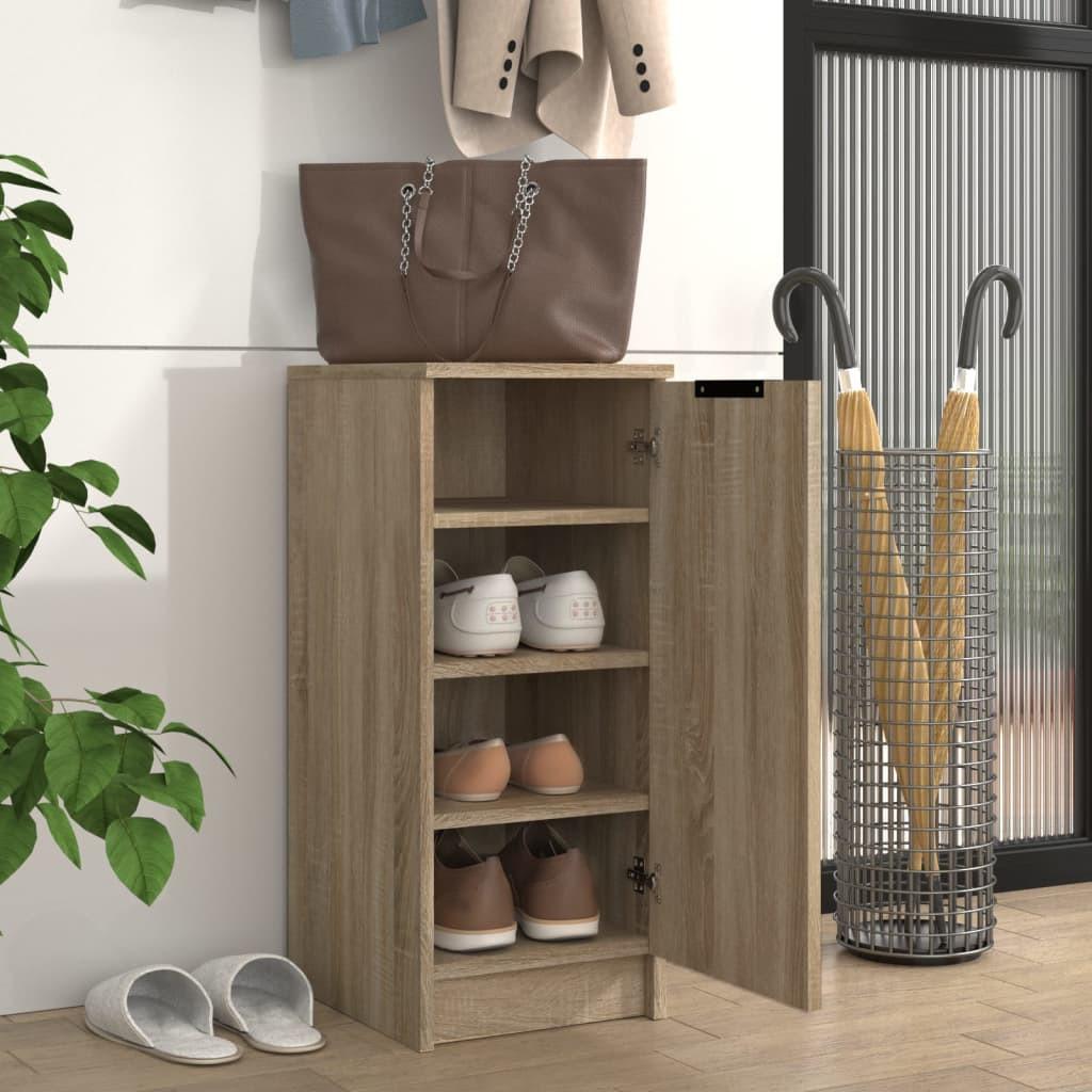 VidaXL Armoire à chaussures bois d'ingénierie  