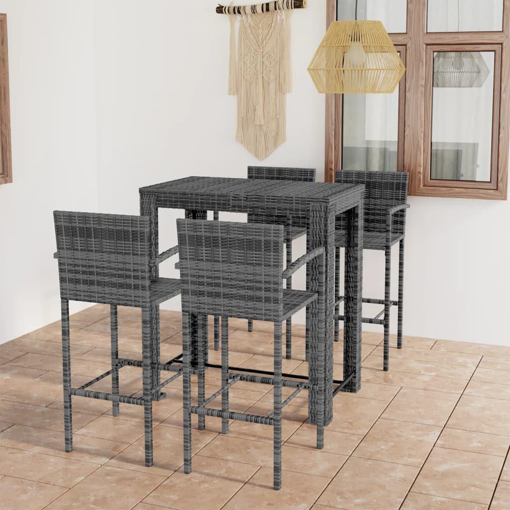 VidaXL Bar-set poly-rattan  