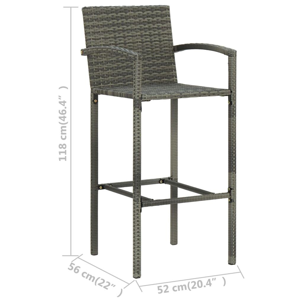 VidaXL Bar-set poly-rattan  