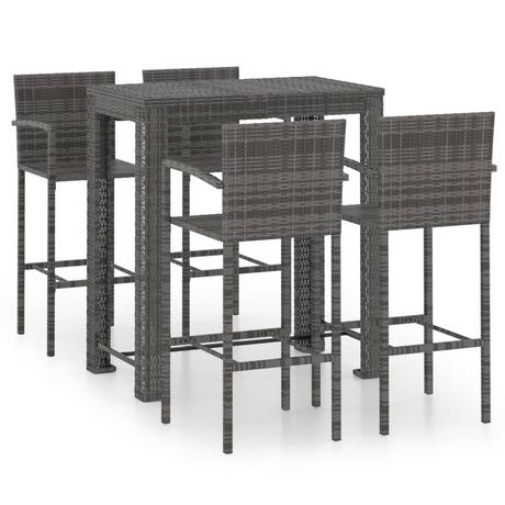 VidaXL Bar-set poly-rattan  