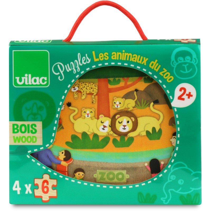 Vilac  4 kleine Puzzle,Tiere des Zoos à 6 Teile, Puzzles und  Spiele , Vilac 