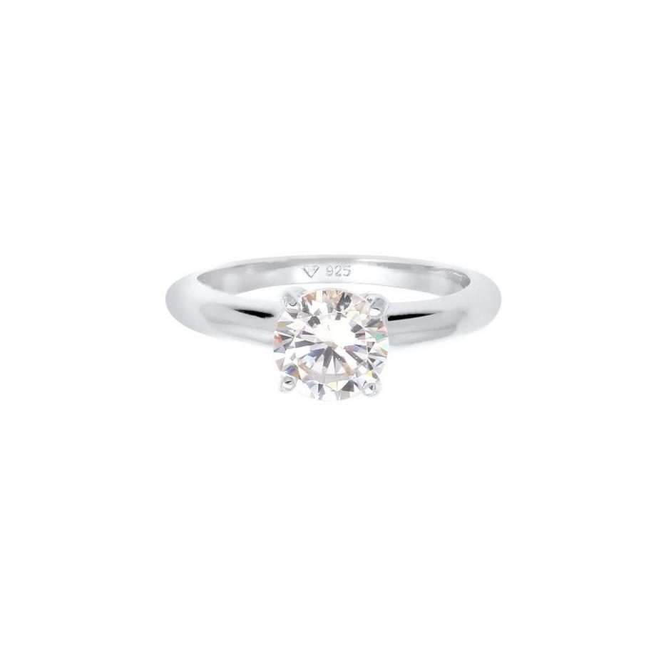 Elli  Ring Solitär Klassisch Mit Zirkonia 