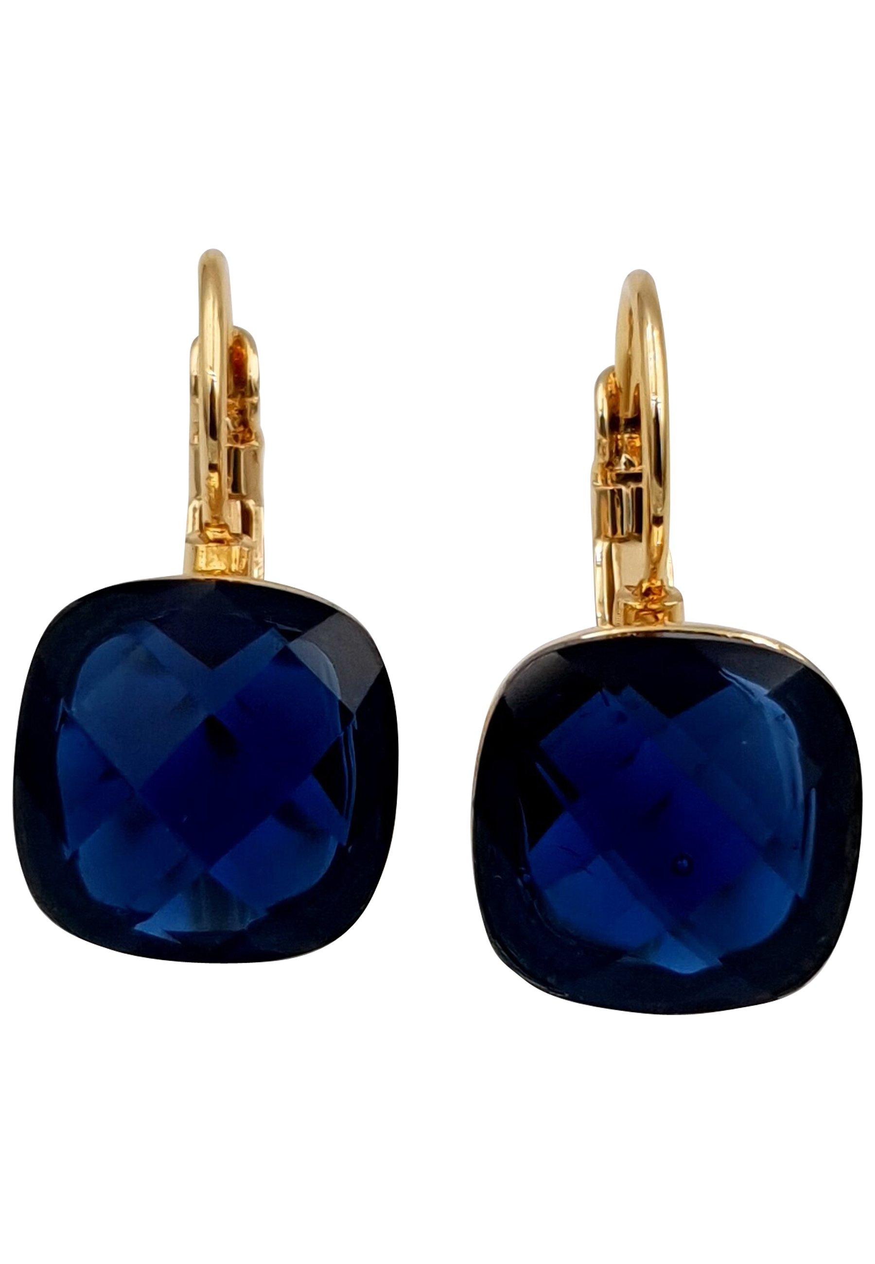 Image of Zeitlose Eleganz Ohrringe Unisex Dunkelblau ONE SIZE