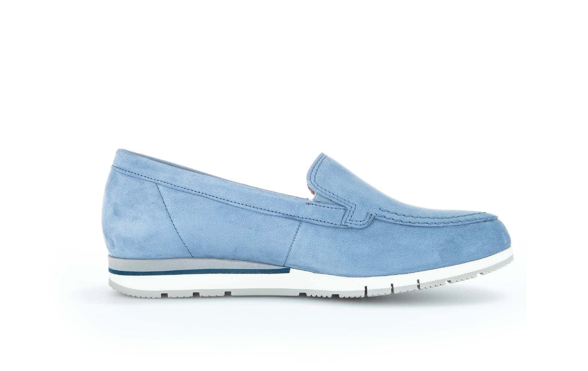 Image of - Nubuk Loafer Damen Himmelblau 36