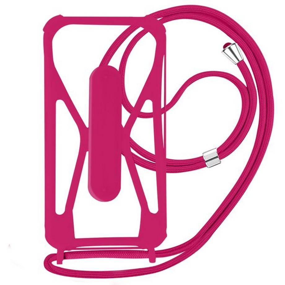 Avizar  Universelle Handyhülle mit Kette Rosa 
