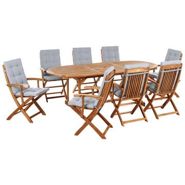 Set da pranzo per giardino con sedie en Legno d'acacia Classico MAUI PREMIUM