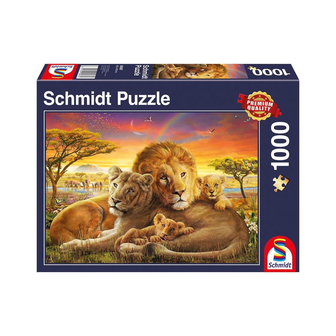 Image of Puzzle Kuschelnde Löwenfamilie (1000Teile)