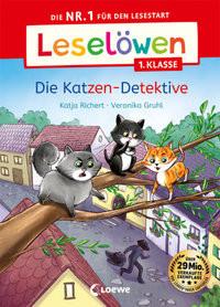 Leselöwen 1. Klasse - Die Katzen-Detektive Richert, Katja; Loewe Erstlesebücher (Hrsg.); Gruhl, Veronika (Illustrationen) Gebundene Ausgabe 