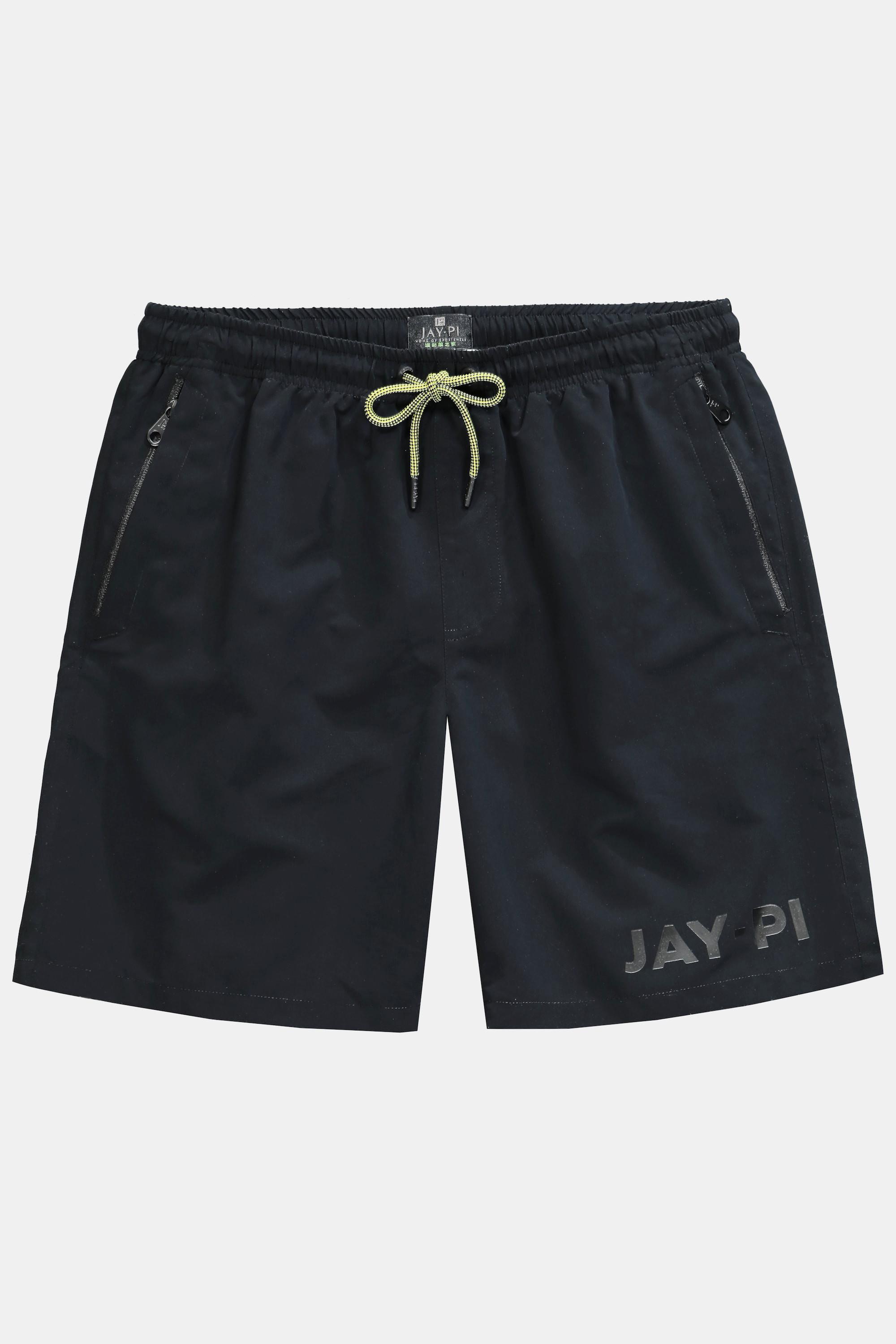 JP1880  Short de bain JAY-PI, collection Beachwear. Taille élastique et poches zippées 