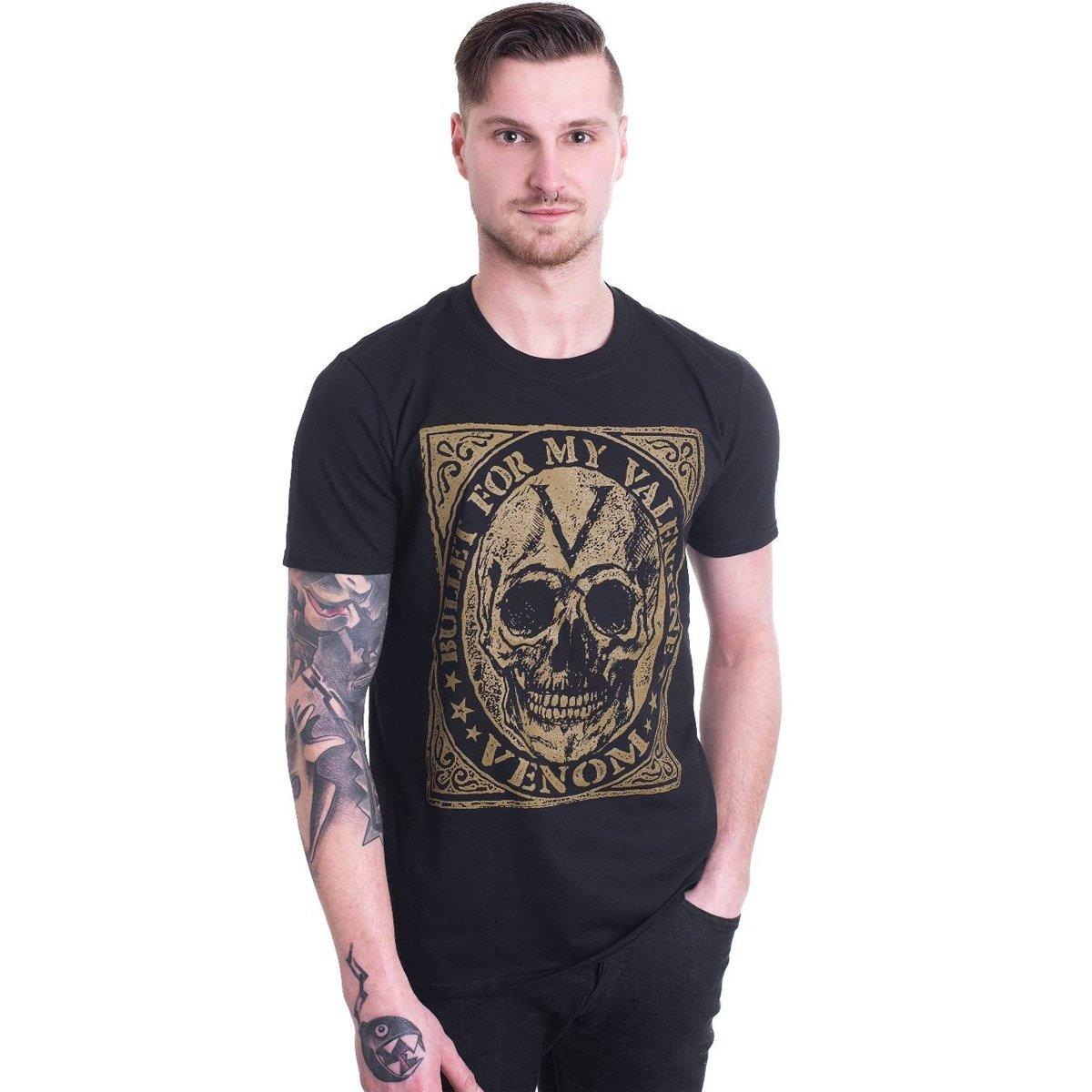 Image of Venom Skull Tshirt Damen Schwarz XXL
