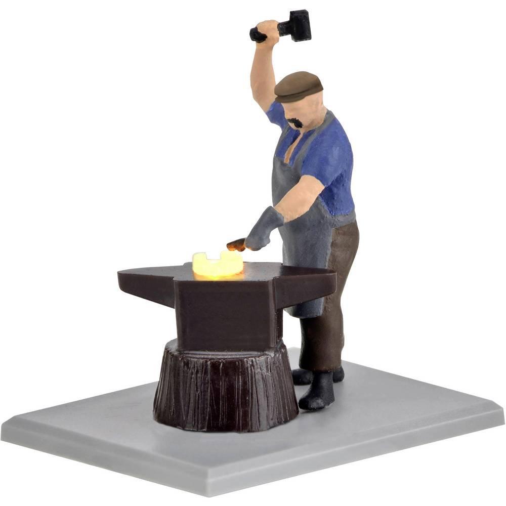 Image of H0 Schmied mit glühendem Eisen, bewegt Multicolor