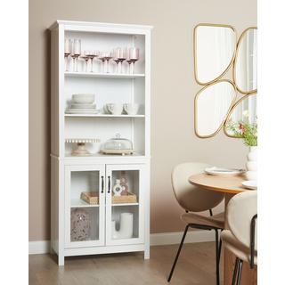 Beliani Armoire vitrine en MDF Traditionnel LUSBY  