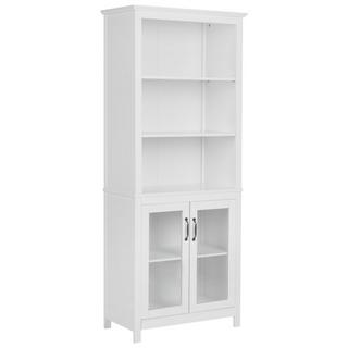 Beliani Armoire vitrine en MDF Traditionnel LUSBY  