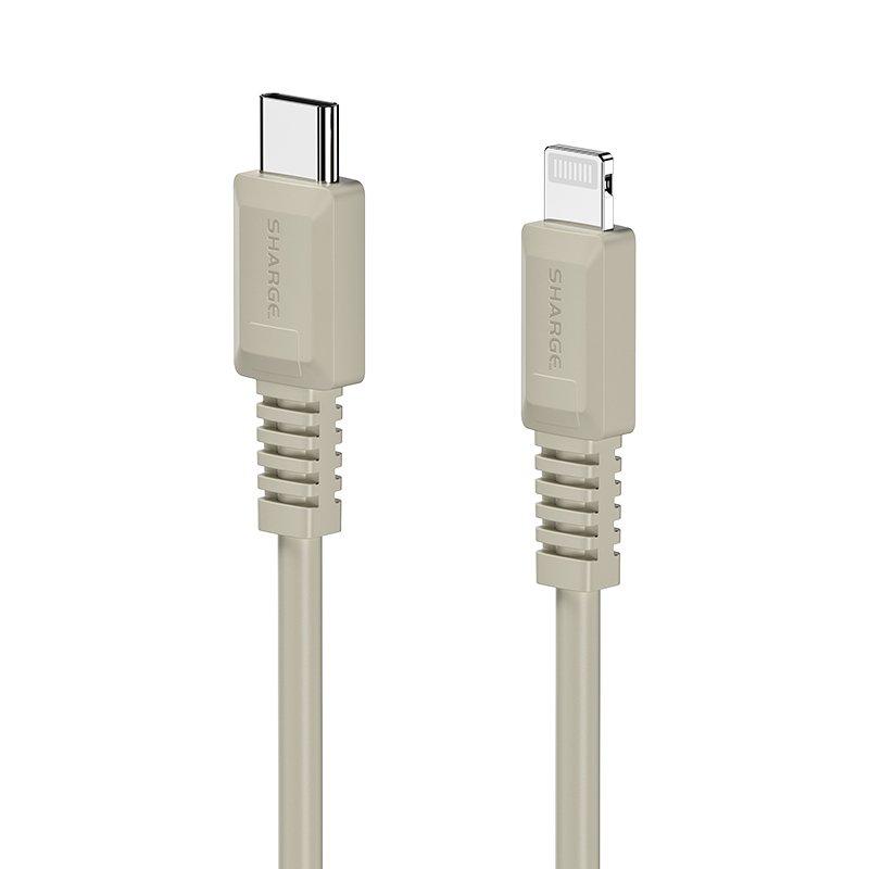 Sharge  USB-C auf Lightning Retro Kabel 