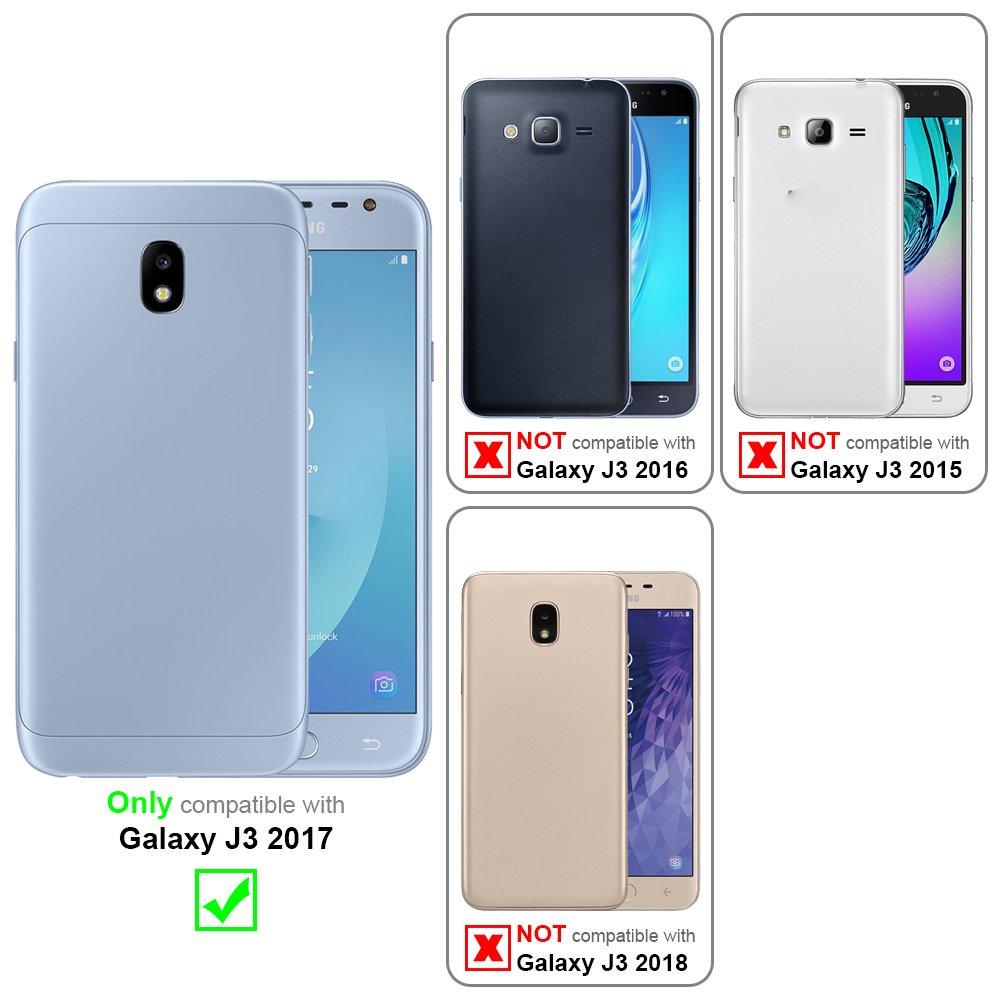 Cadorabo  Housse compatible avec Samsung Galaxy J3 2017 - Coque de protection avec fermeture magnétique, fonction de support et compartiment pour carte 