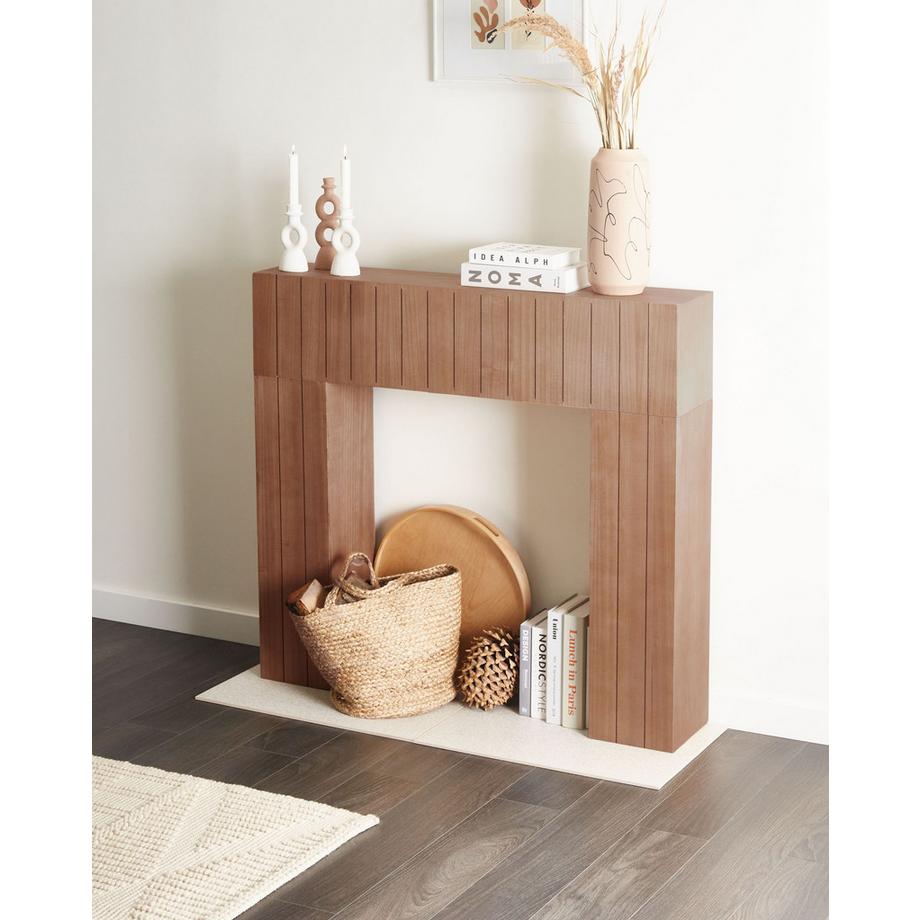 Beliani Kaminumrandung aus MDF-Platte Modern BUNBURY  