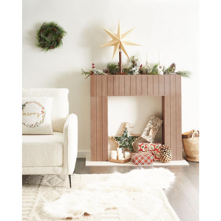 Beliani Kaminumrandung aus MDF-Platte Modern BUNBURY  