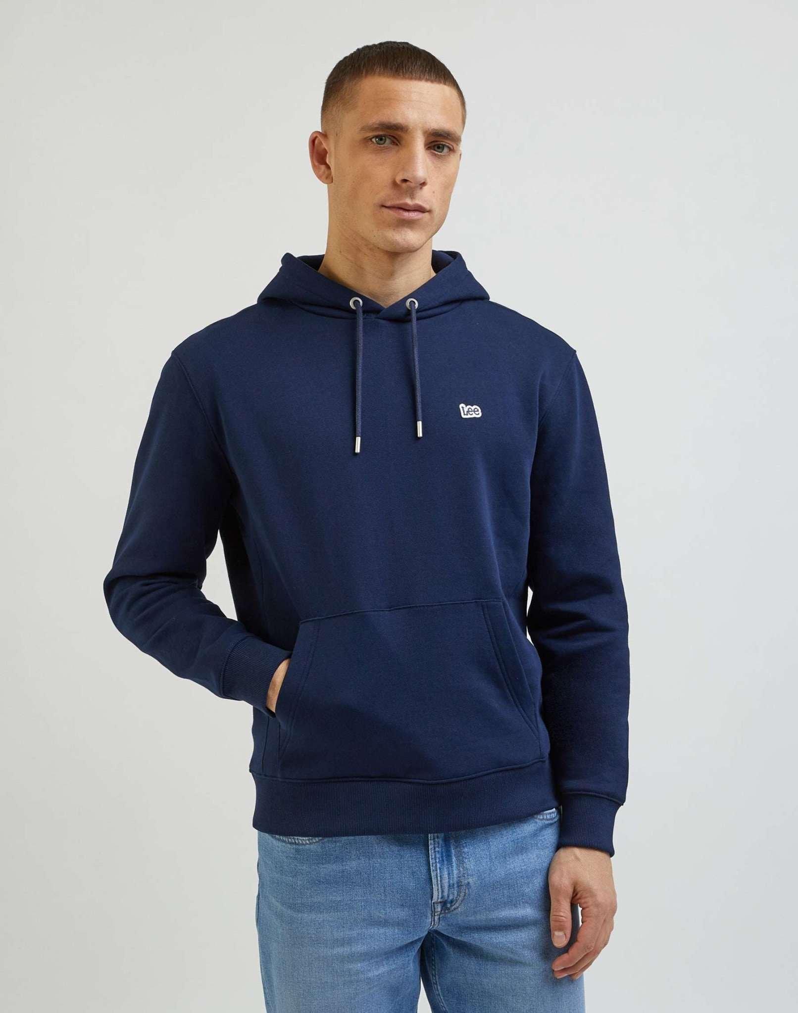 Image of Sweatshirts Plain Hoodie Herren Blau L