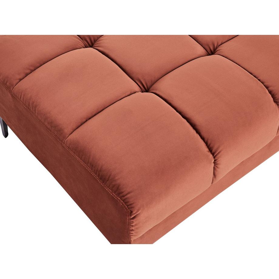 Beliani Ottoman en Velours Moderne ALNES  