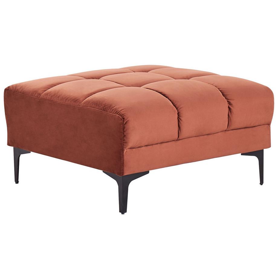 Beliani Ottoman en Velours Moderne ALNES  