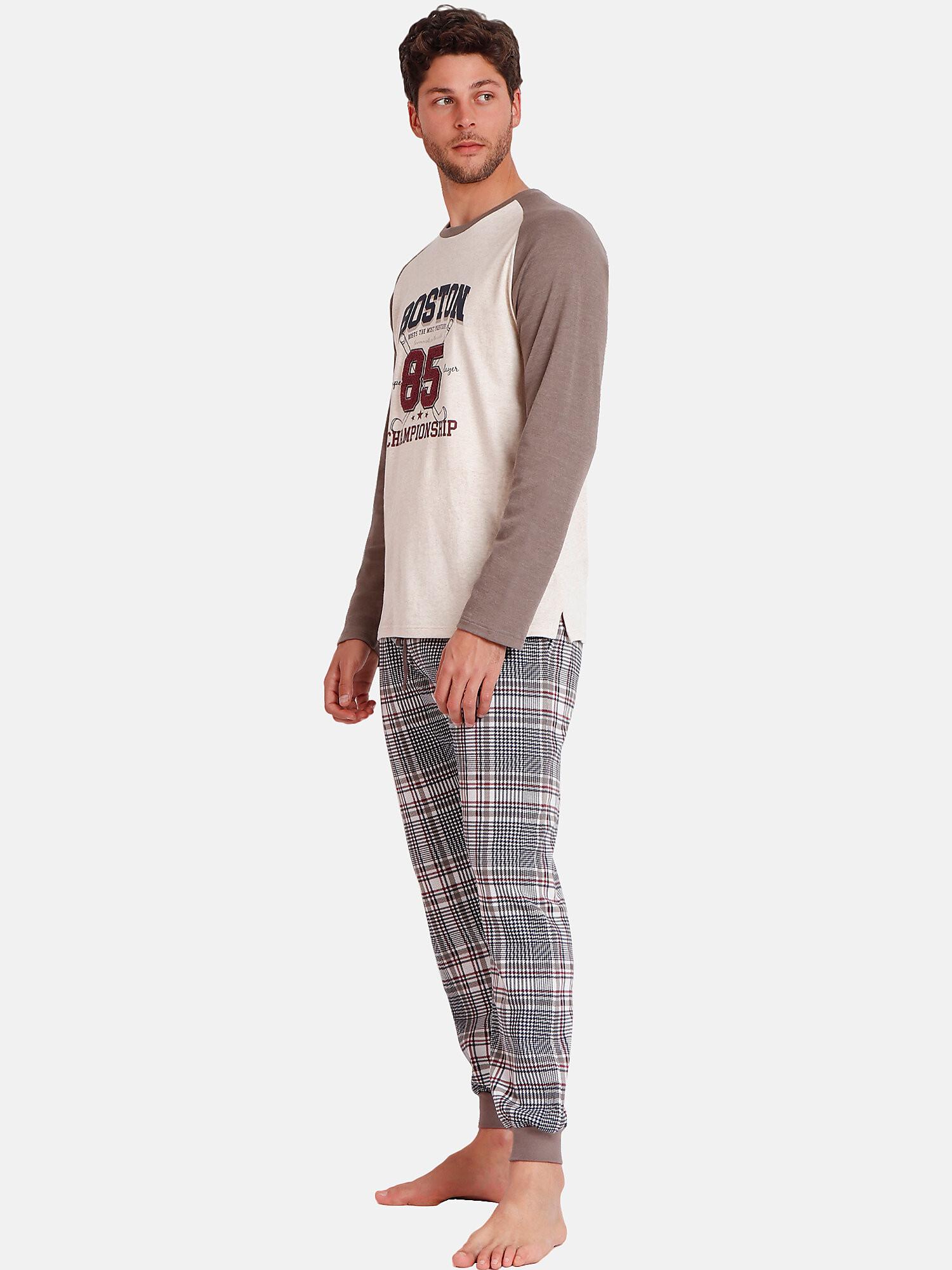 Admas  Pyjama tenue pantalon top manches longues Boston 