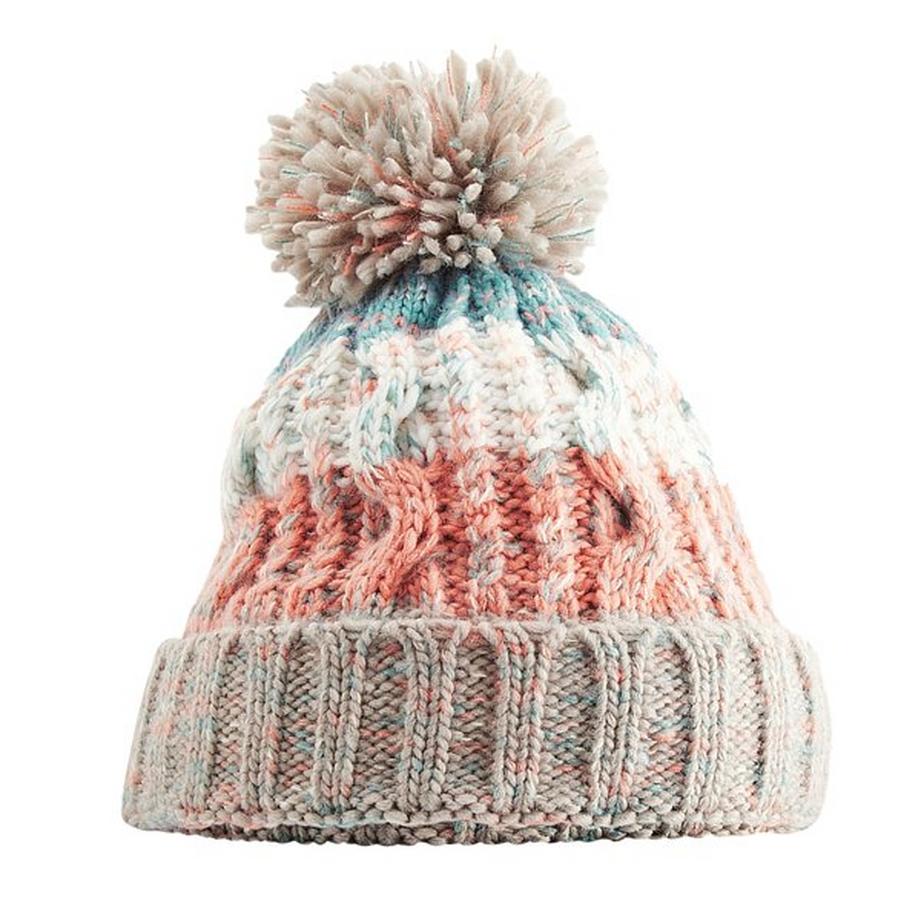 Beechfield Corkscrew Strickmütze mit Bommel  