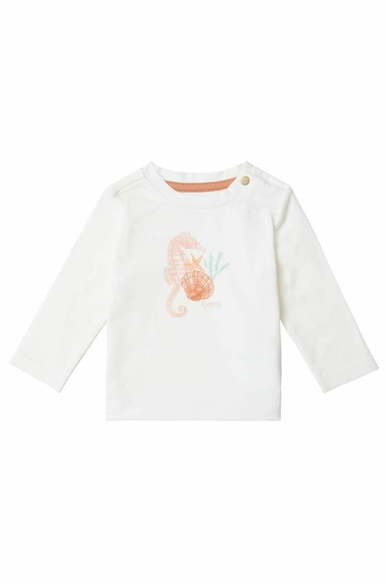Image of Baby Langarmshirt Caroline Unisex Weiss 80