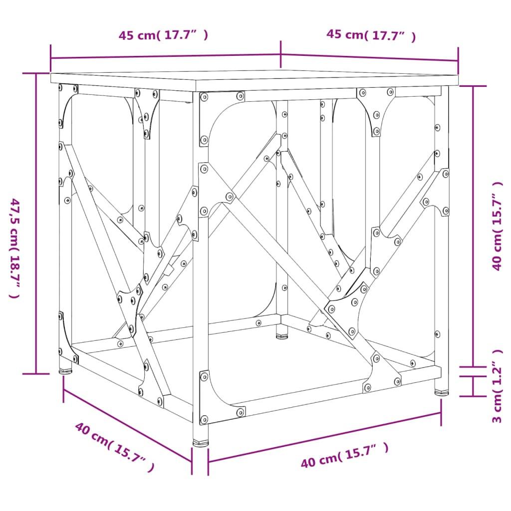 VidaXL tavolino da salotto Legno multistrato  