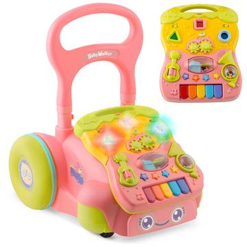 Pädagogischer Lauflernwagen mit Musik 2-in-1 RK-744 Ricokids rosa