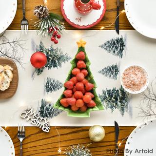 Alopini Décoration saisonnière hivernale pour table de cuisine Décoration intérieure pour fêtes de fin d'année  