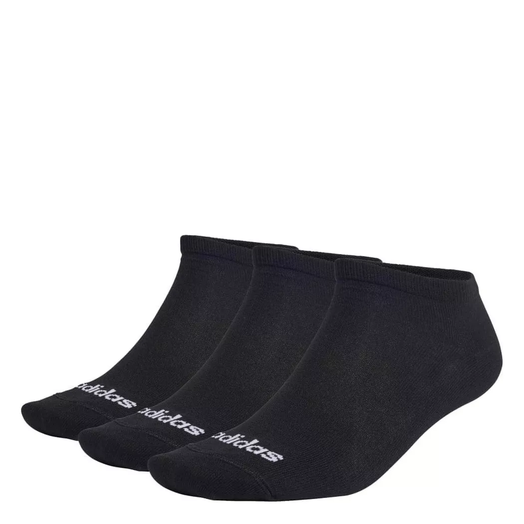 adidas T LIN Low 3er Pack Socken Damen|Herren schwarz
