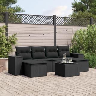 VidaXL set divano da giardino Polirattan  