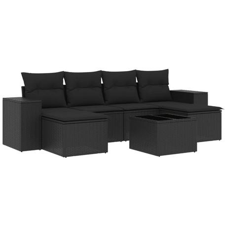 VidaXL set divano da giardino Polirattan  