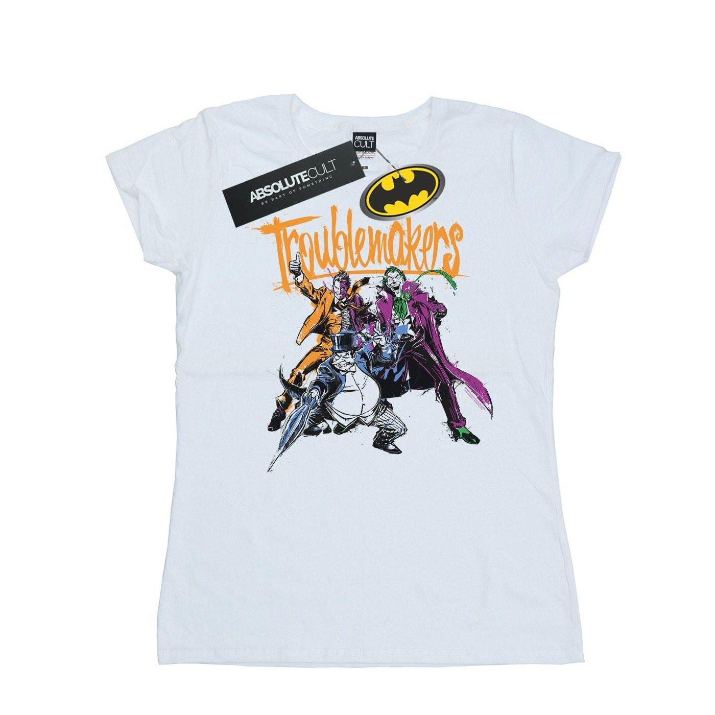 Image of Batman Troublemakers Tshirt Damen Weiss L
