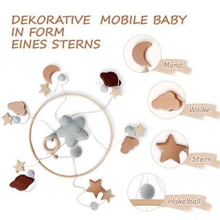 Activity-board  Mobile bébé lit d'enfant cloche carillon vent bébé avec nuages étoiles 