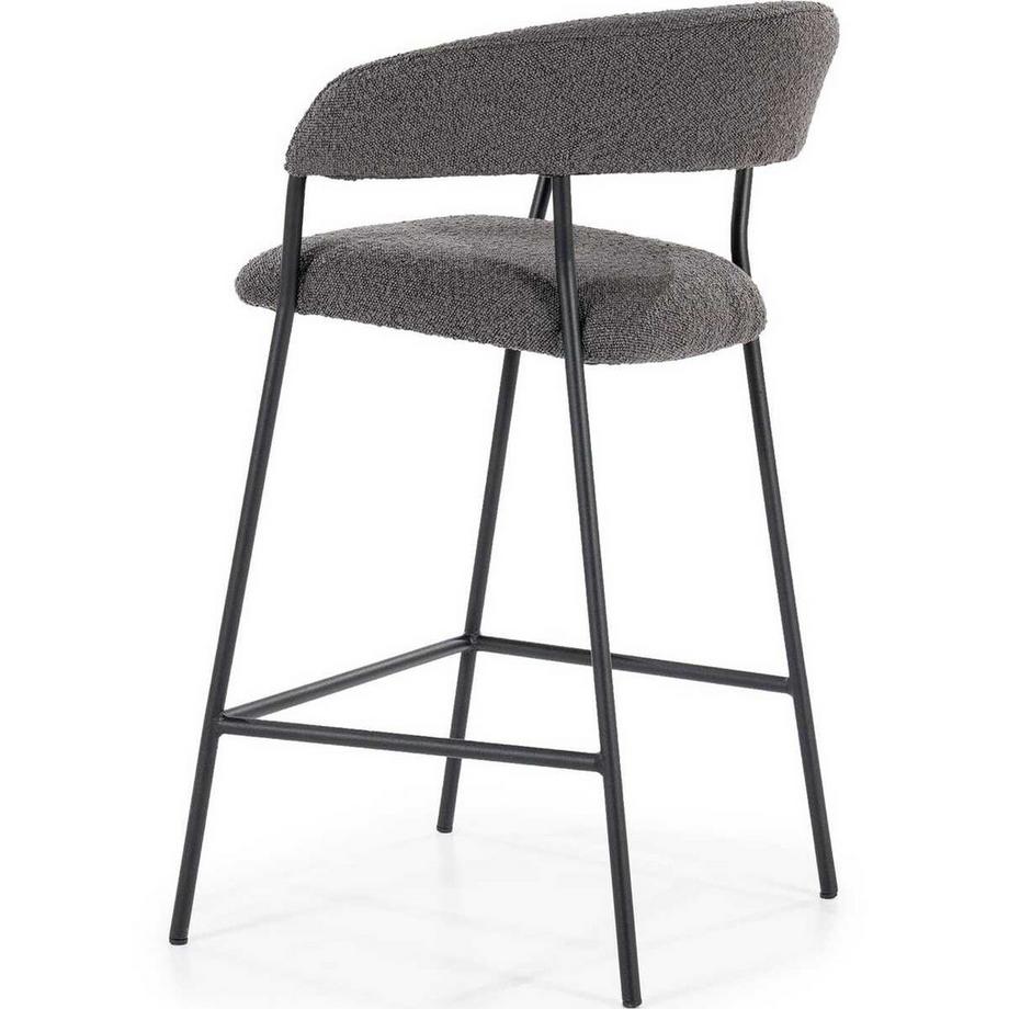 mutoni Sgabello da bar Luka Copenhagen antracite  